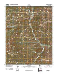 Gainesville Missouri Historical topographic map, 1:24000 scale, 7.5 X 7.5 Minute, Year 2012