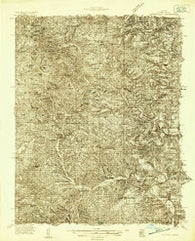 Gainesville Missouri Historical topographic map, 1:48000 scale, 15 X 15 Minute, Year 1934