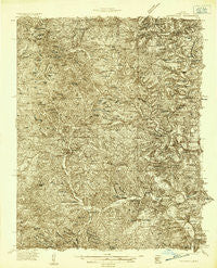 Gainesville Missouri Historical topographic map, 1:48000 scale, 15 X 15 Minute, Year 1934