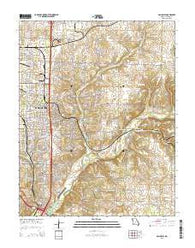 Galloway Missouri Current topographic map, 1:24000 scale, 7.5 X 7.5 Minute, Year 2015