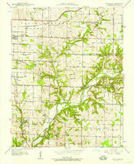 Galloway Missouri Historical topographic map, 1:24000 scale, 7.5 X 7.5 Minute, Year 1937