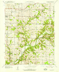 Galloway Missouri Historical topographic map, 1:24000 scale, 7.5 X 7.5 Minute, Year 1937