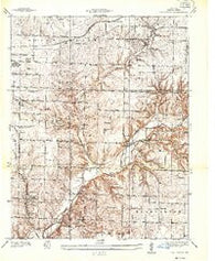 Galloway Missouri Historical topographic map, 1:24000 scale, 7.5 X 7.5 Minute, Year 1937