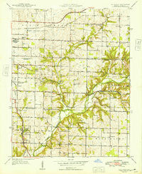 Galloway Missouri Historical topographic map, 1:24000 scale, 7.5 X 7.5 Minute, Year 1948