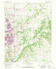 Galloway Missouri Historical topographic map, 1:24000 scale, 7.5 X 7.5 Minute, Year 1960