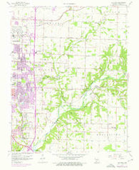Galloway Missouri Historical topographic map, 1:24000 scale, 7.5 X 7.5 Minute, Year 1960