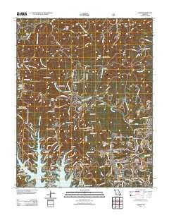 Garber Missouri Historical topographic map, 1:24000 scale, 7.5 X 7.5 Minute, Year 2012