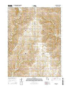 Gardner Missouri Current topographic map, 1:24000 scale, 7.5 X 7.5 Minute, Year 2015