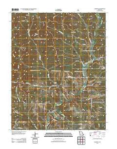 Garrison Missouri Historical topographic map, 1:24000 scale, 7.5 X 7.5 Minute, Year 2012