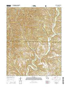 Garrison Missouri Current topographic map, 1:24000 scale, 7.5 X 7.5 Minute, Year 2015