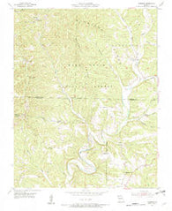 Garrison Missouri Historical topographic map, 1:24000 scale, 7.5 X 7.5 Minute, Year 1955