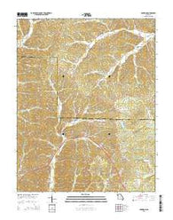 Garwood Missouri Current topographic map, 1:24000 scale, 7.5 X 7.5 Minute, Year 2015