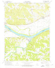 Gasconade Missouri Historical topographic map, 1:24000 scale, 7.5 X 7.5 Minute, Year 1974