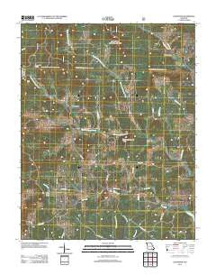 Gatewood Missouri Historical topographic map, 1:24000 scale, 7.5 X 7.5 Minute, Year 2012