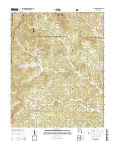Gatewood Missouri Current topographic map, 1:24000 scale, 7.5 X 7.5 Minute, Year 2015