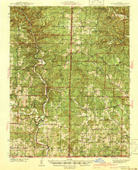 Gatewood Missouri Historical topographic map, 1:62500 scale, 15 X 15 Minute, Year 1941