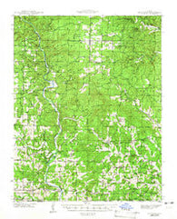 Gatewood Missouri Historical topographic map, 1:62500 scale, 15 X 15 Minute, Year 1945
