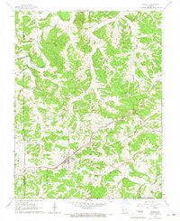 Gerald Missouri Historical topographic map, 1:24000 scale, 7.5 X 7.5 Minute, Year 1966