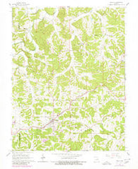 Gerald Missouri Historical topographic map, 1:24000 scale, 7.5 X 7.5 Minute, Year 1966