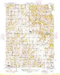 Gilman Missouri Historical topographic map, 1:62500 scale, 15 X 15 Minute, Year 1948