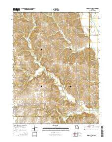 Gilman City East Missouri Current topographic map, 1:24000 scale, 7.5 X 7.5 Minute, Year 2014