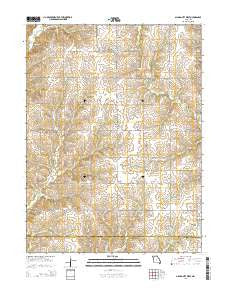Gilman City West Missouri Current topographic map, 1:24000 scale, 7.5 X 7.5 Minute, Year 2014