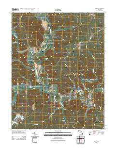 Gipsy Missouri Historical topographic map, 1:24000 scale, 7.5 X 7.5 Minute, Year 2011