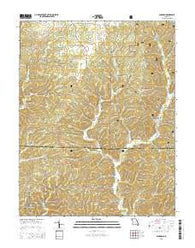Gladden Missouri Current topographic map, 1:24000 scale, 7.5 X 7.5 Minute, Year 2015