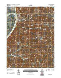 Glasgow Missouri Historical topographic map, 1:24000 scale, 7.5 X 7.5 Minute, Year 2012