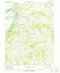 Glasgow Missouri Historical topographic map, 1:24000 scale, 7.5 X 7.5 Minute, Year 1971