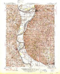 Glasgow Missouri Historical topographic map, 1:62500 scale, 15 X 15 Minute, Year 1947