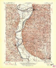 Glasgow Missouri Historical topographic map, 1:62500 scale, 15 X 15 Minute, Year 1947