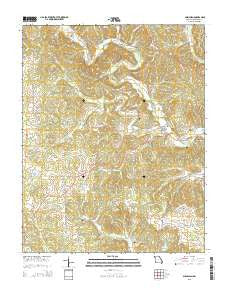 Glenallen Missouri Current topographic map, 1:24000 scale, 7.5 X 7.5 Minute, Year 2015