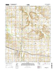 Golden City Missouri Current topographic map, 1:24000 scale, 7.5 X 7.5 Minute, Year 2015