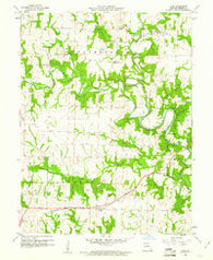 Goss Missouri Historical topographic map, 1:24000 scale, 7.5 X 7.5 Minute, Year 1960