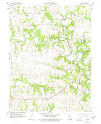 Goss Missouri Historical topographic map, 1:24000 scale, 7.5 X 7.5 Minute, Year 1960