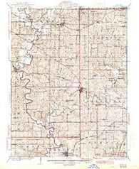 Gower Missouri Historical topographic map, 1:62500 scale, 15 X 15 Minute, Year 1925