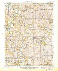 Gower Missouri Historical topographic map, 1:62500 scale, 15 X 15 Minute, Year 1925
