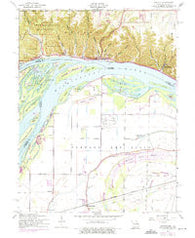 Grafton Illinois Historical topographic map, 1:24000 scale, 7.5 X 7.5 Minute, Year 1954