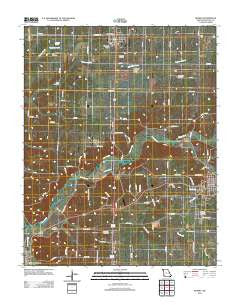 Granby Missouri Historical topographic map, 1:24000 scale, 7.5 X 7.5 Minute, Year 2012