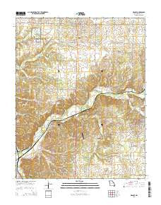 Granby Missouri Current topographic map, 1:24000 scale, 7.5 X 7.5 Minute, Year 2015