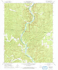 Grandin SW Missouri Historical topographic map, 1:24000 scale, 7.5 X 7.5 Minute, Year 1968