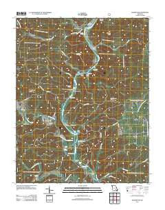 Grandin SW Missouri Historical topographic map, 1:24000 scale, 7.5 X 7.5 Minute, Year 2011