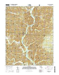Grandin SW Missouri Current topographic map, 1:24000 scale, 7.5 X 7.5 Minute, Year 2015