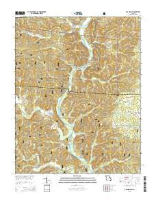 Grandin SW Missouri Current topographic map, 1:24000 scale, 7.5 X 7.5 Minute, Year 2015