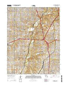 Grandview Missouri Current topographic map, 1:24000 scale, 7.5 X 7.5 Minute, Year 2015