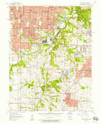 Grandview Missouri Historical topographic map, 1:24000 scale, 7.5 X 7.5 Minute, Year 1957