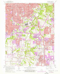 Grandview Missouri Historical topographic map, 1:24000 scale, 7.5 X 7.5 Minute, Year 1964