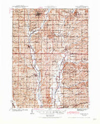 Grant City Missouri Historical topographic map, 1:62500 scale, 15 X 15 Minute, Year 1943