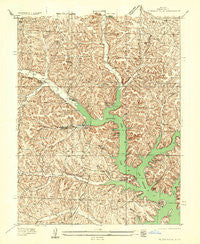 Gravois Mills Missouri Historical topographic map, 1:24000 scale, 7.5 X 7.5 Minute, Year 1935